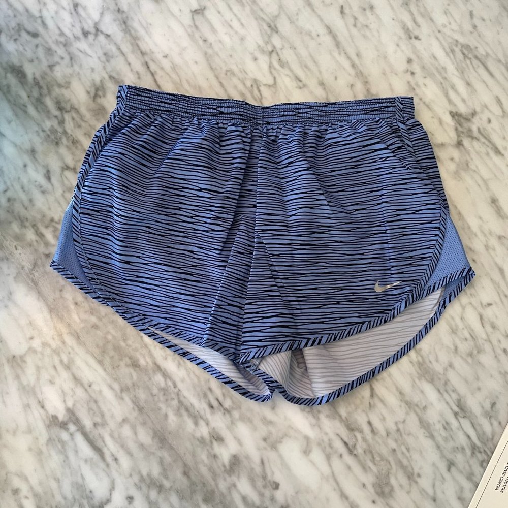 Nike Running Blue Tiger Strip Shorts